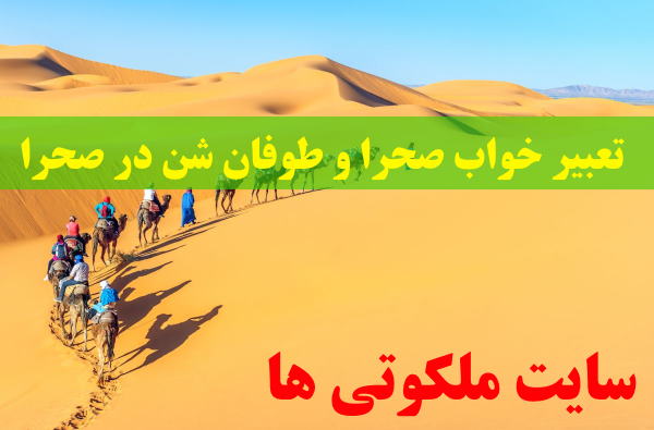 تعبیر خواب صحرا و طوفان شن در صحرا - تعبیر سفر به بیابان در خواب