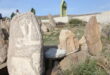 قبرستان باستانی شهر یئری اردبیل - سنگ نگاره های قبرستان شهر یئری