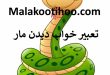 تعبیر خواب دیدن مار,تعبیر مار دیدن در خواب