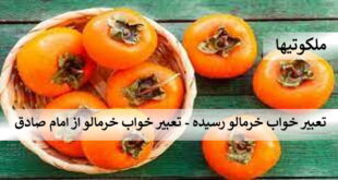 تعبیر خواب خرمالو رسیده - تعبیر خواب خرمالو از امام صادق