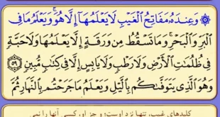 ختم سریع الاجابه آیه و عنده مفاتح الغیب سوره انعام برای حاجات