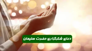 دعای شکرگزاری حضرت سلیمان برای شکر نعمت های الهی