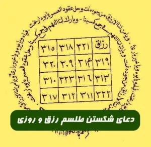دعای شکستن طلسم رزق و روزی و باطل کردن ظلسم تنگی رزق و روزی