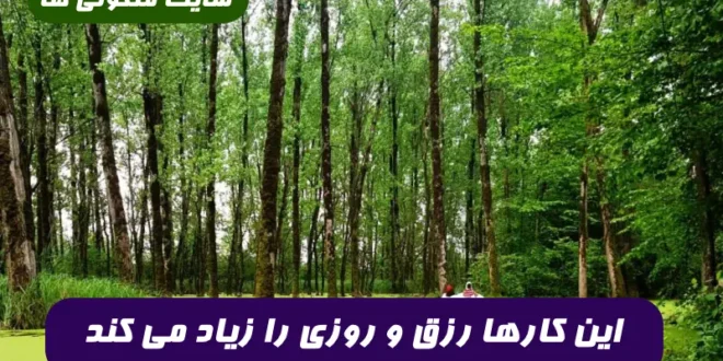 این کارها رزق و روزی را زیاد می کند ( 100 درصد تضمینی و مجرب)