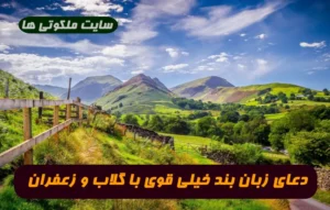 دعای زبان بند خیلی قوی با گلاب و زعفران جهت بستن زبان دشمنان 100% تضمینی