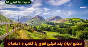 دعای زبان بند خیلی قوی با گلاب و زعفران جهت بستن زبان دشمنان 100% تضمینی