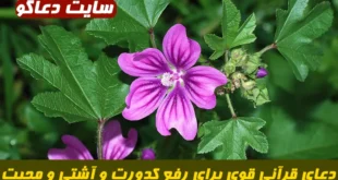 دعای قرآنی قوی برای رفع کدورت و آشتی و ایجاد محبت میان دو شخص یا دو طایفه