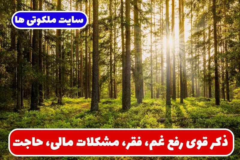 ذکر قوی رفع غم، فقر، مشکلات مالی، حاجت، گشایش رزق و رفع بلا ذکر قوی رفع غم، فقر، مشکلات مالی، حاجت، گشایش رزق و رفع بلا