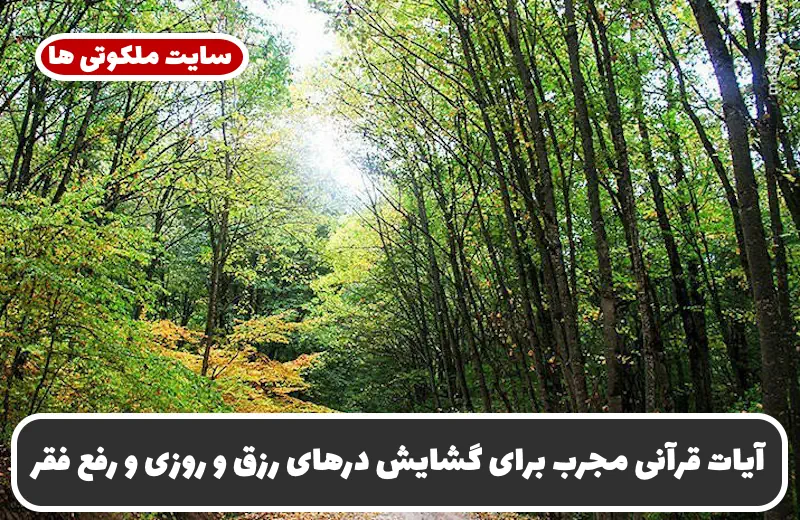 آیات قرآنی مجرب برای گشایش درهای رزق و روزی و رفع تنگدستی و فقر آیات قرآنی مجرب برای گشایش درهای رزق و روزی و رفع تنگدستی و فقر