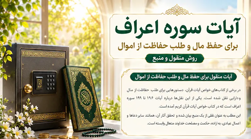 آیات مجرب برای حفظ مال و اموال از سرقت و دزدیده شدن + روش نوشتن آیات