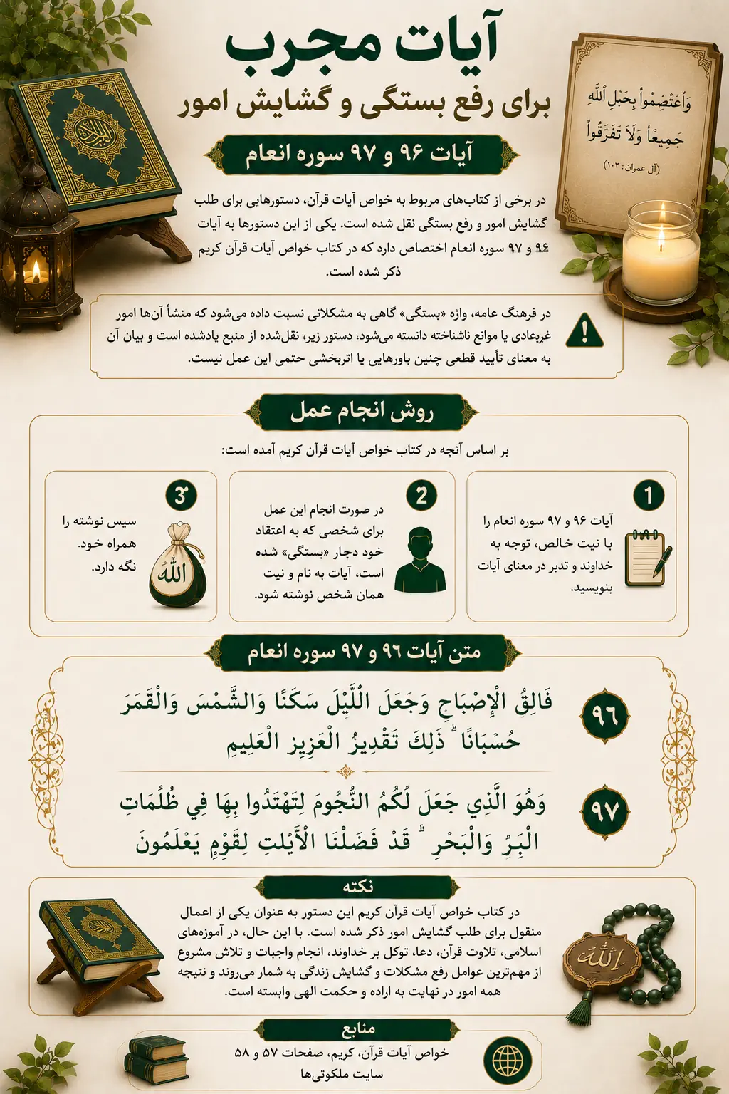 آیات مجرب برای رفع بستگی و گشایش مرد بسته شده و کارگشایی آیات مجرب برای رفع بستگی و گشایش مرد بسته شده و کارگشایی