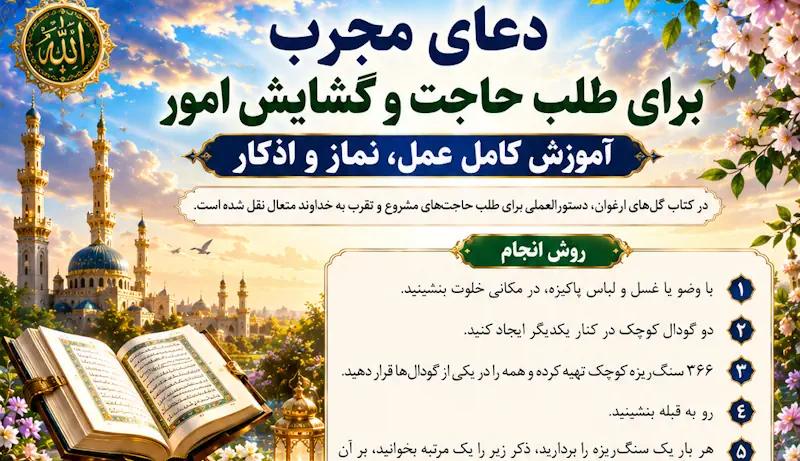 دعای سریع الاجابه برای طلب حاجت و گشایش امور + آموزش کامل ، نماز و اذکار دعای سریع الاجابه برای طلب حاجت و گشایش امور + آموزش کامل ، نماز و اذکار