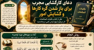 دعای کارگشایی مجرب برای باز شدن گره کارها و گشایش امور از باقیات الصالحات