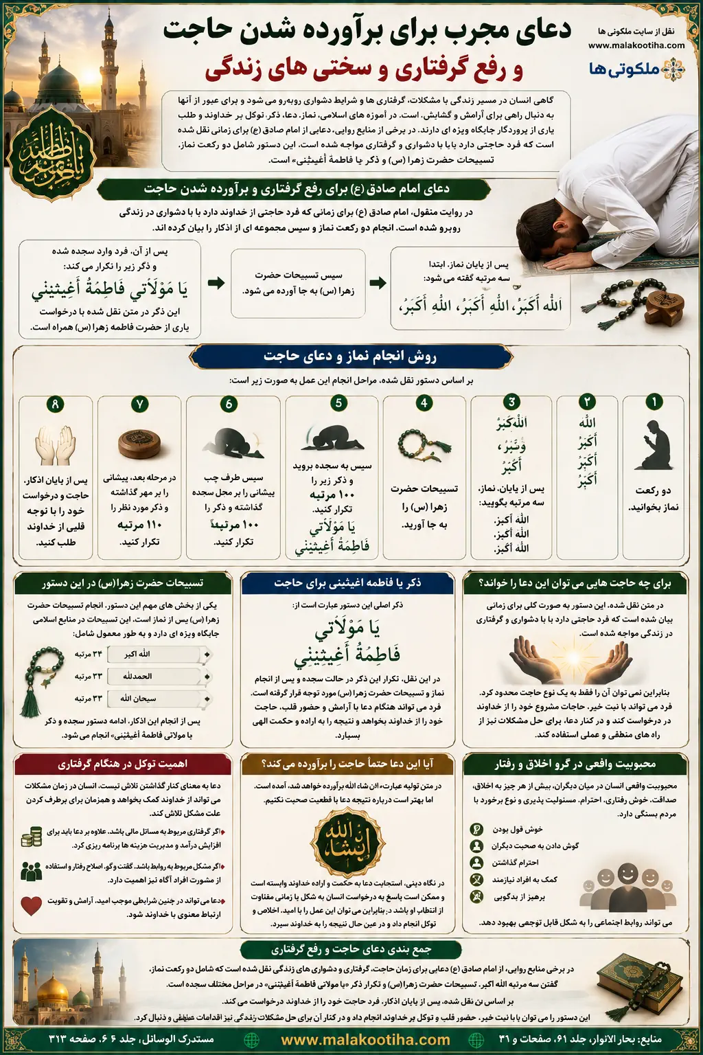 دعای مجرب برای برآورده شدن حاجت و رفع گرفتاری و سختی های زندگی دعای مجرب برای برآورده شدن حاجت و رفع گرفتاری و سختی های زندگی