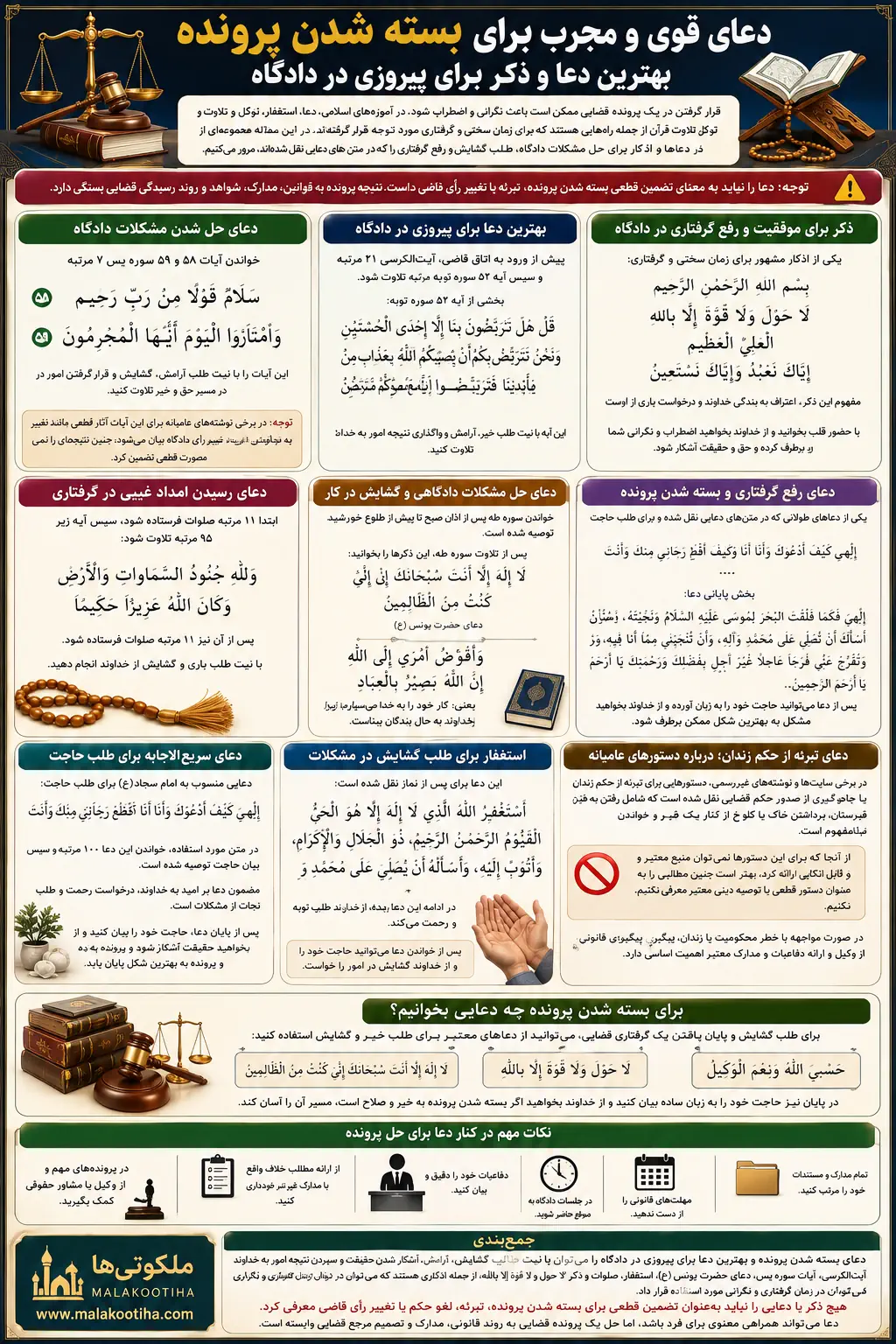 دعا برای بسته شدن پرونده | بهترین دعا برای پیروزی در دادگاه دعا برای بسته شدن پرونده | بهترین دعا برای پیروزی در دادگاه