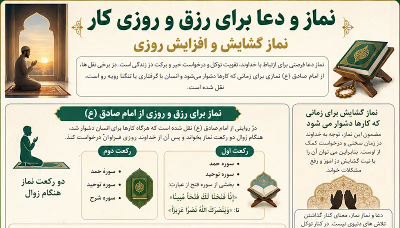 نماز و دعای مجرب برای رزق و روزی و گشایش در کارها و رفع فقر نماز و دعای مجرب برای رزق و روزی و گشایش در کارها و رفع فقر