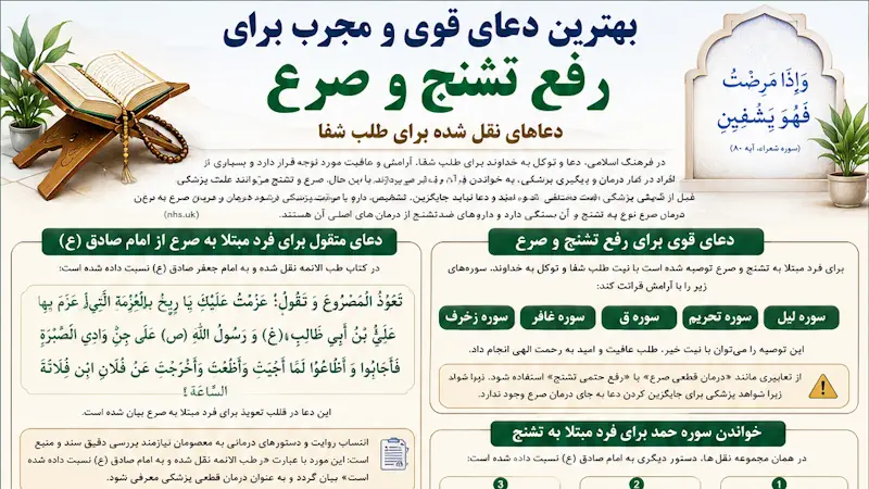بهترین دعا برای رفع تشنج و درمان صرع + متن دعا و روش خواندن بهترین دعا برای رفع تشنج و درمان صرع + متن دعا و روش خواندن