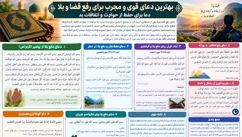 بهترین دعا برای رفع قضا و بلا و اتفاقات بد + متن دعا و روش خواندن بهترین دعا برای رفع قضا و بلا و اتفاقات بد + متن دعا و روش خواندن