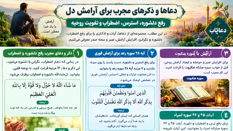 دعا برای استرس نداشتن و رفع اضطراب شدید و رسیدن به آرامش دعا برای استرس نداشتن و رفع اضطراب شدید و رسیدن به آرامش