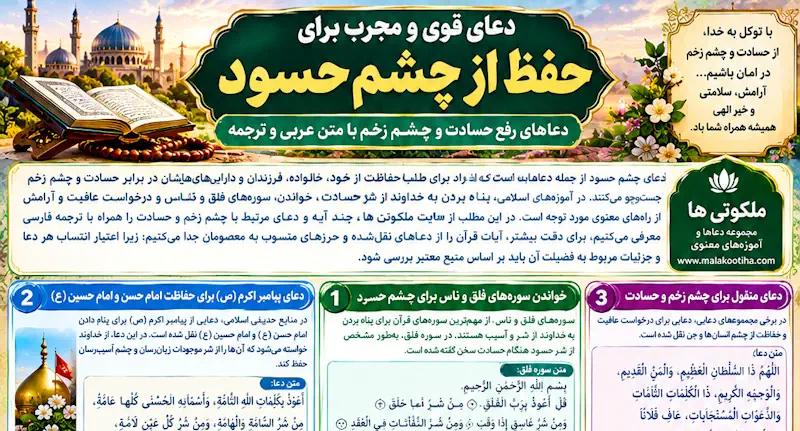 دعای برای چشم حسود | رفع حسادت، چشم زخم و بدخواه دعای برای چشم حسود | رفع حسادت، چشم زخم و بدخواه