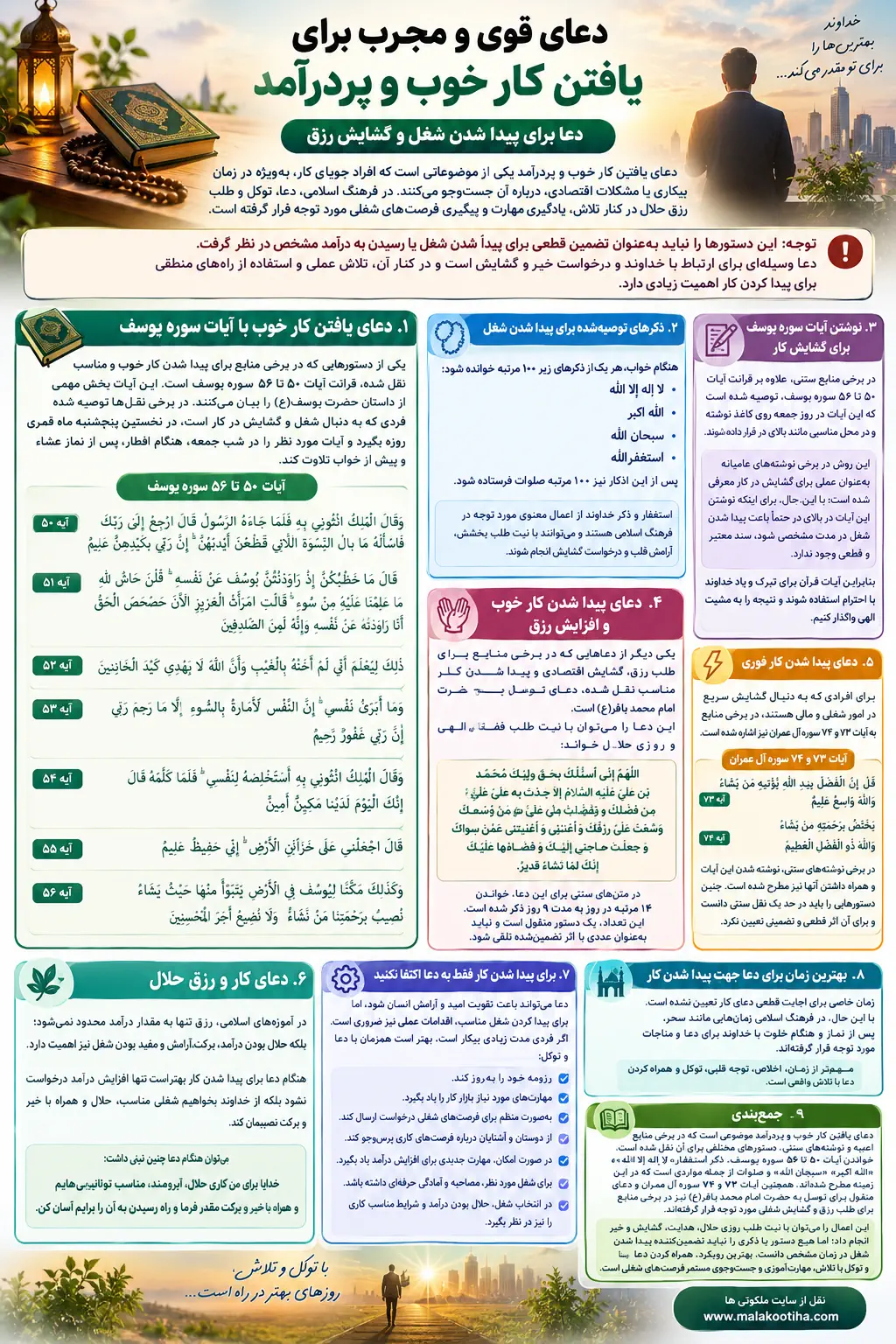 دعای یافتن کار خوب و کاریابی فوری و پیدا شدن کار پردرآمد دعای یافتن کار خوب و کاریابی فوری و پیدا شدن کار پردرآمد