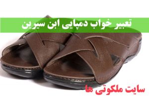 تعبیر خواب دمپایی ابن سیرین - دیدن دمپایی گشاد در خواب تعبیرش چیست