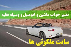 تعبیر خواب ماشین و اتومبیل و وسیله نقلیه و رانندگی با ماشین