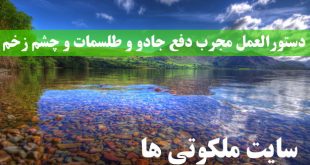دستورالعمل مجرب دفع جادو و طلسمات و چشم زخم از آیت الله بهجت
