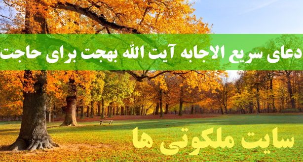 دعای سریع الاجابه آیت الله بهجت برای روا شدن هر حاجت و خواسته