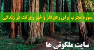 سوره مجرب برای رفع فقر و خیر و برکت در زندگی و نجات از مشکلات